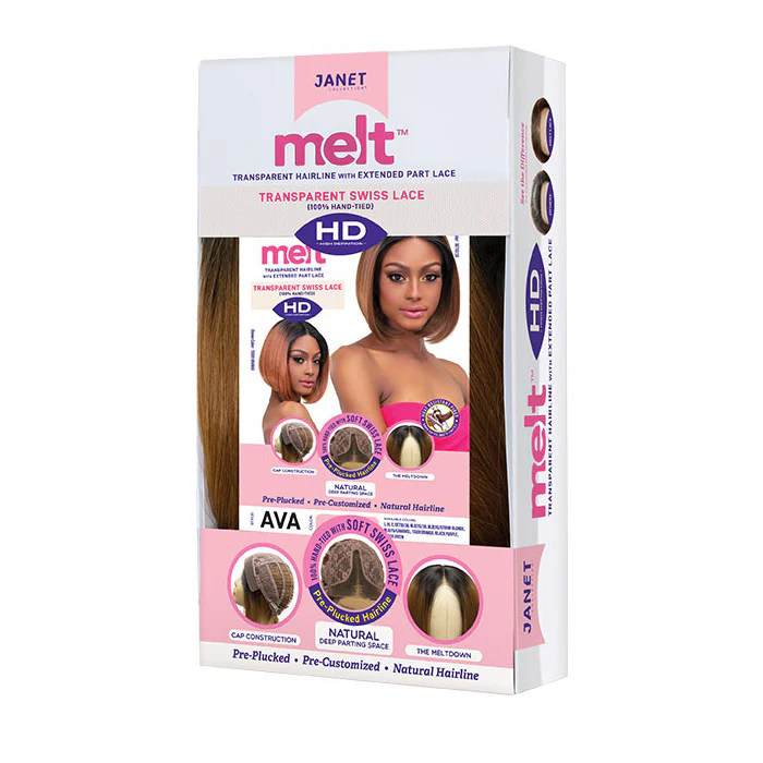 Janet Collection Melt Extended Part Swiss Lace Wig AVA - Image 3