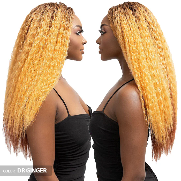 Janet Collection Melt Glueless 100% Human Hair Blend HD 360 Lace 13x6 Front Wig - MIRI - Image 3