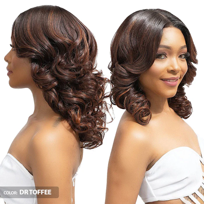 Janet Collection Melt Glueless 100% Human Hair Blend HD 360 Lace 13x6 Front Wig - TIVA - Image 3