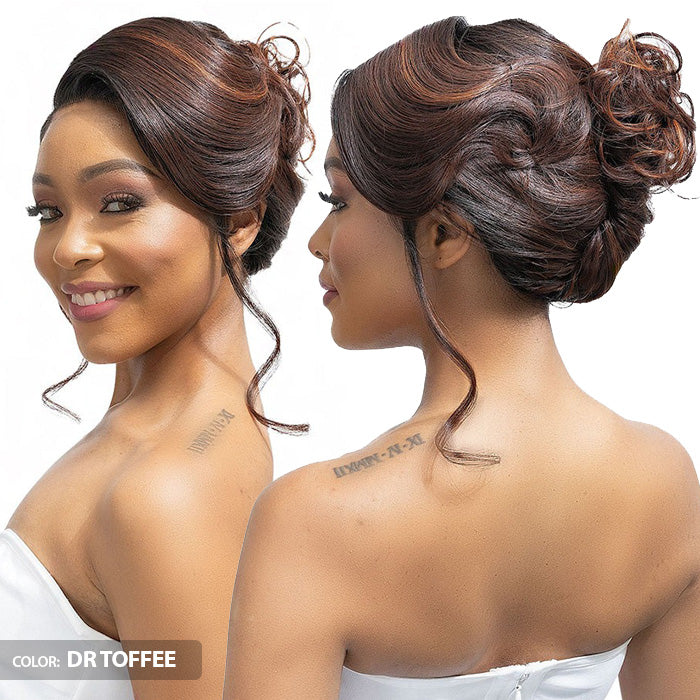 Janet Collection Melt Glueless 100% Human Hair Blend HD 360 Lace 13x6 Front Wig - TIVA - Image 5