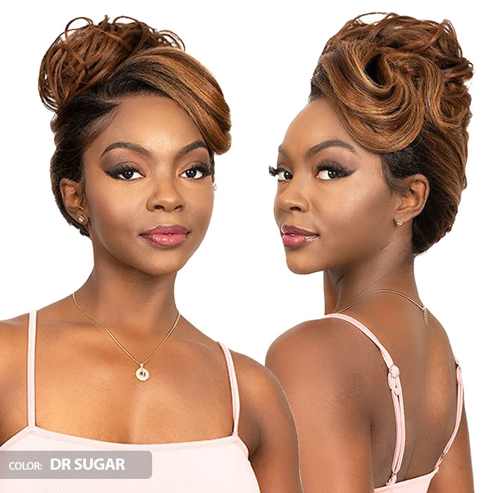 Janet Collection Melt Glueless Human Hair Mix 360 HD 13x6 Frontal Lace Wig - KOTA - Image 3