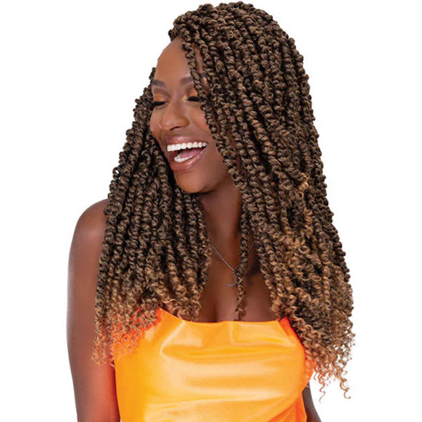 Janet Collection Nala Tress Looped Crochet Braid - 3X PASSION TWIST 18" - Image 3