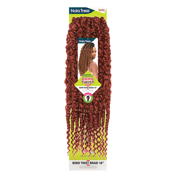 Janet Collection Nala Tress Pre-Looped Crochet Braid - BOHO TWIST BRAID 18" - Image 4