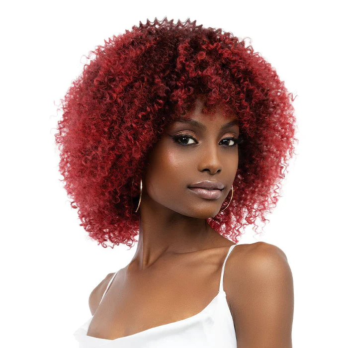 Janet Collection Natural PREMIUM Synthetic Afro Wig - Leon - Image 3