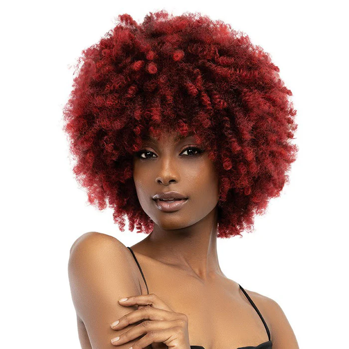 Janet Collection Natural Curly Full Wig - NATURAL AFRO KANE - Image 6