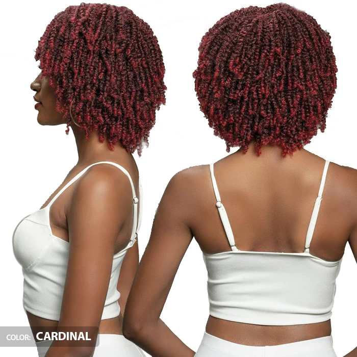 Janet Collection Natural Curly Full Wig - NATURAL AFRO RETA - Image 4