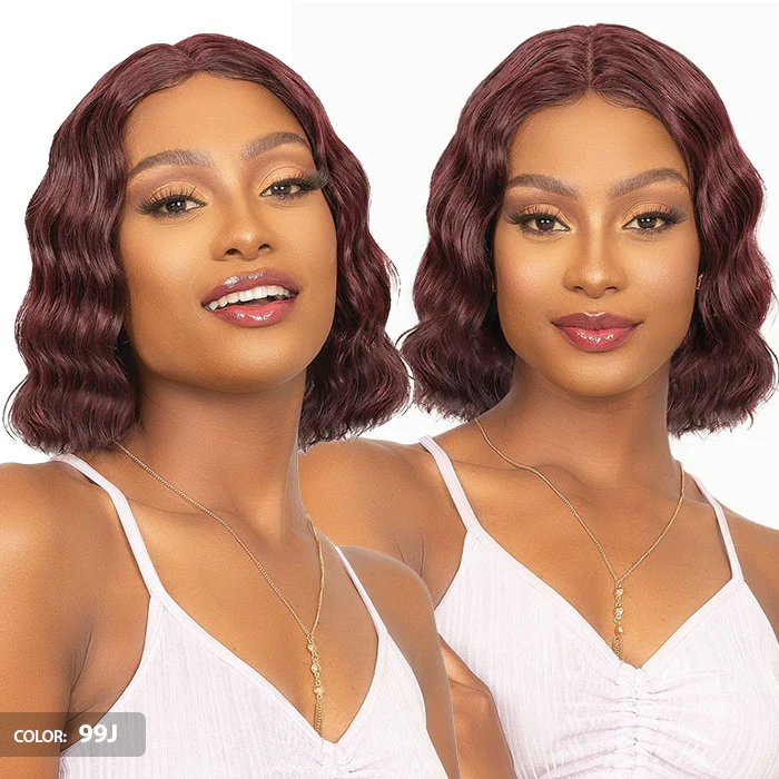 Janet Collection Natural Deep Part Wig 100% Natural Virgin Remy Human Hair Lace Front Wig - OKSANA - Image 3