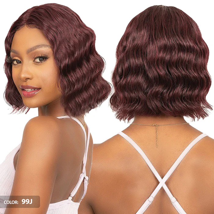Janet Collection Natural Deep Part Wig 100% Natural Virgin Remy Human Hair Lace Front Wig - OKSANA - Image 4