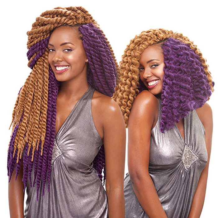 Janet Collection Pre-Looped Crochet Braid - HAVANA MAMBO TWIST 24" - Image 6
