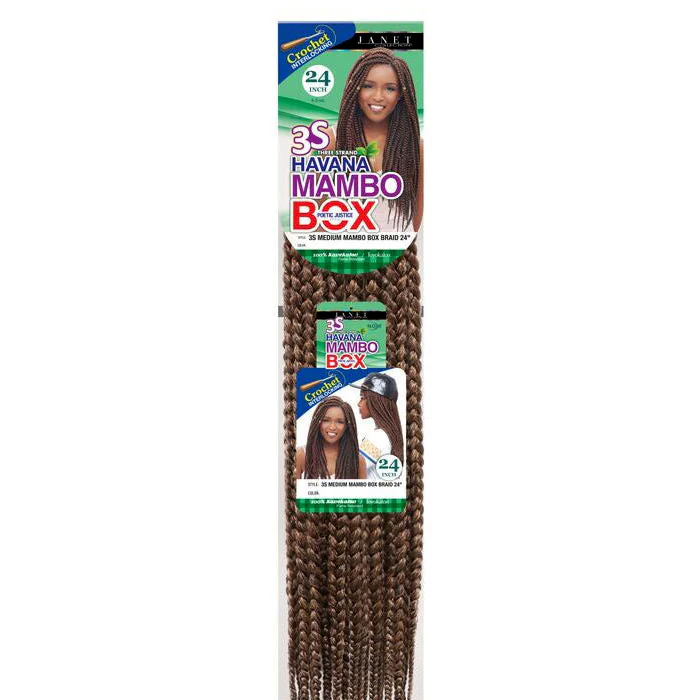 Janet Collection Pre-Looped Crochet Braids - 3S HAVANA MAMBO BOX 24" - Image 6