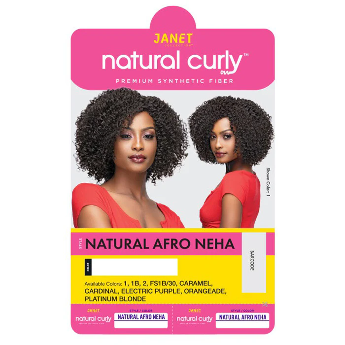 Janet Collection Premium Synthetic Natural Afro Full Wig - NEHA - Image 5