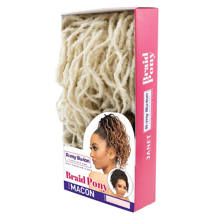 Janet Collection Remy Illusion Braid Ponytail - MACON - Image 6