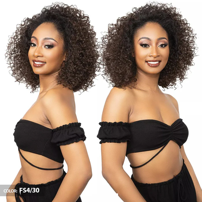Janet Collection Remy Illusion Easy N Swift 100% Human Hair Prime Unimix Half Wig - DOHA - Image 4