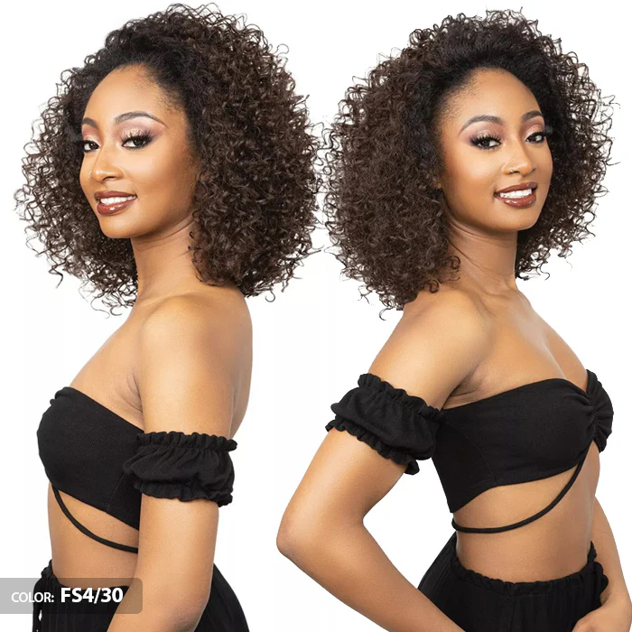 Janet Collection Remy Illusion Easy N Swift 100% Human Hair Prime Unimix Half Wig - DOHA - Image 5
