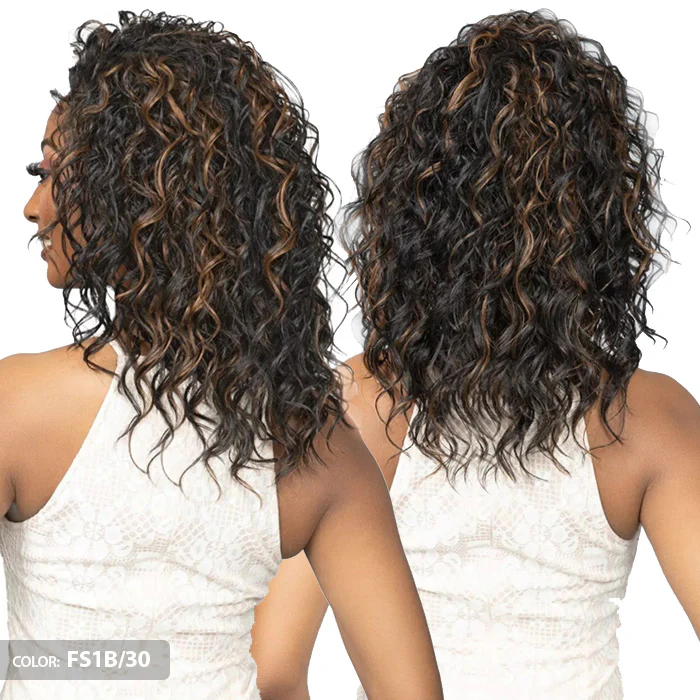 Janet Collection Remy Illusion Easy N Swift 100% Human Hair Prime Unimix Half Wig - KOBE - Image 4