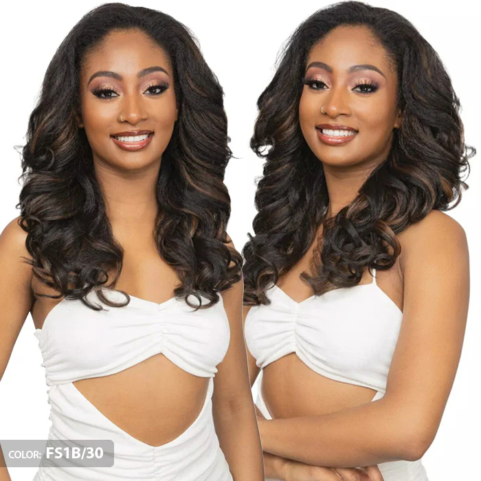 Janet Collection Remy Illusion Easy N Swift 100% Human Hair Prime Unimix Half Wig - OSLO - Image 5