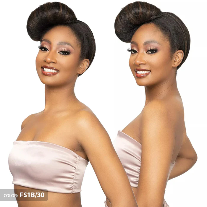 Janet Collection Remy Illusion Easy N Swift 100% Human Hair Prime Unimix Half Wig - VIGO - Image 2