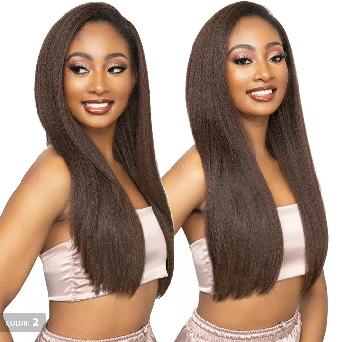 Janet Collection Remy Illusion Easy N Swift 100% Human Hair Prime Unimix Half Wig - VIGO - Image 3