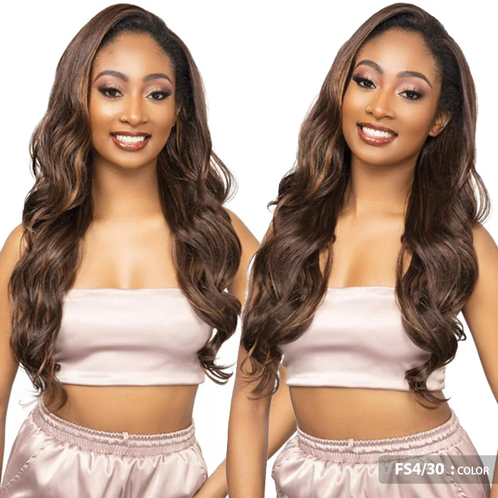 Janet Collection Remy Illusion Easy N Swift 100% Human Hair Prime Unimix Half Wig - YUMA - Image 2