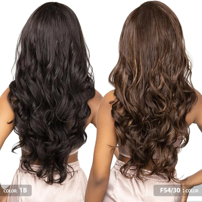 Janet Collection Remy Illusion Easy N Swift 100% Human Hair Prime Unimix Half Wig - YUMA - Image 6