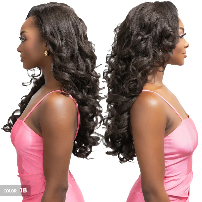 Janet Collection Remy Illusion Easy N Swift Half Wig - VEDA - Image 5