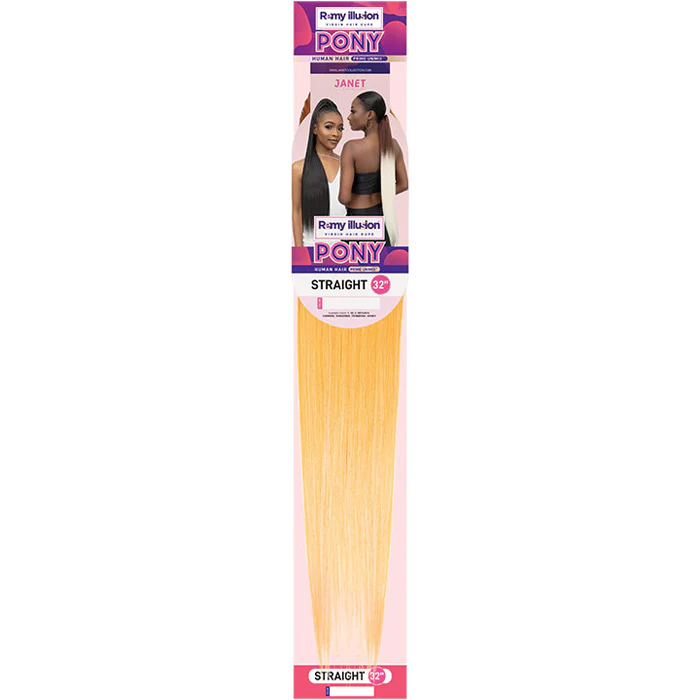 Janet Collection Remy Illusion Ponytail - STRAIGHT 32" - Image 4