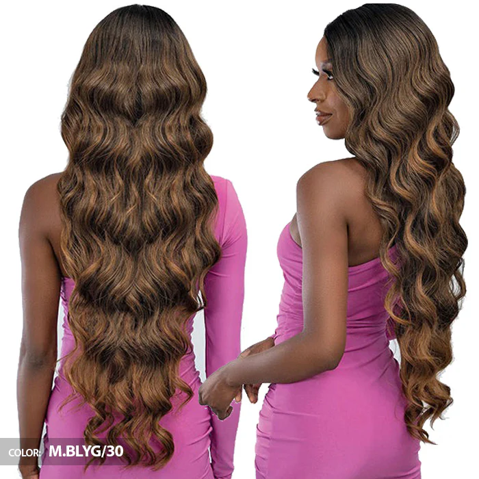 Janet Collection Remy Illusion X-Long Human Hair Mix HD Lace Wig - BRIS - Image 4