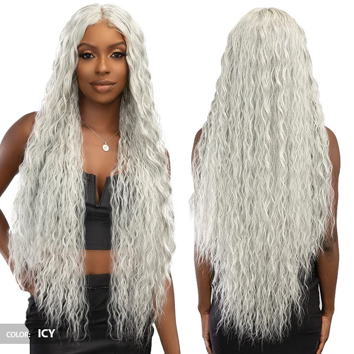 Janet Collection Remy Illusion X-Long Human Hair Mix HD Lace Wig - EFUA - Image 2
