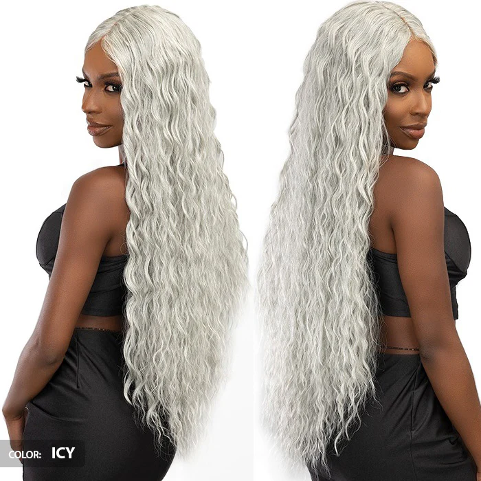 Janet Collection Remy Illusion X-Long Human Hair Mix HD Lace Wig - EFUA - Image 3