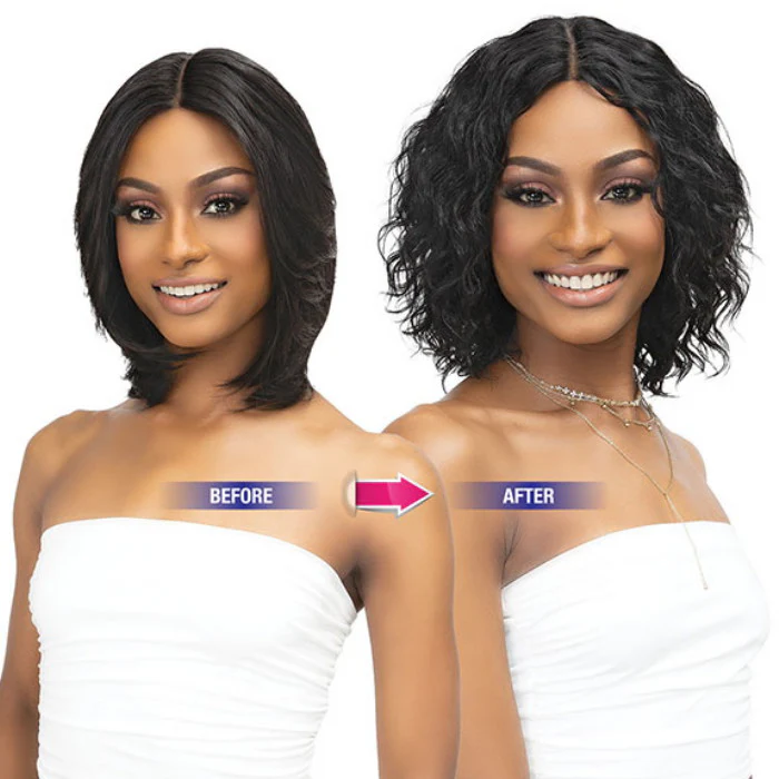 Janet Collection Virgin Remy Indian Hair Luscious Lace Wig - WET N WAVY KHLOE - Image 6