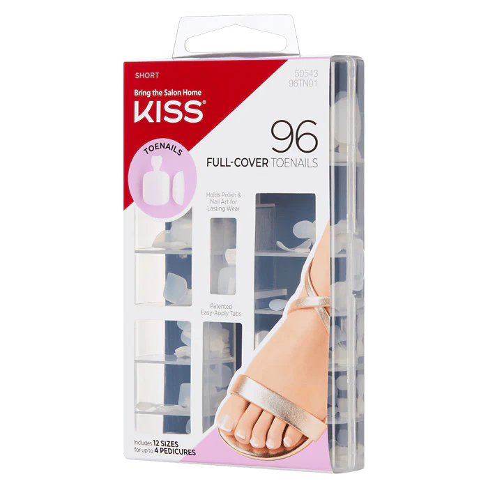 Kiss 96 FULL COVER TOENAILS KIT - SHORT LENGTH