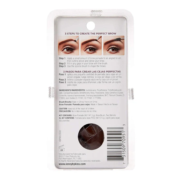 Kiss i-Envy Eyebrow Kit - ALL IN ONE BROW POMADE - Image 4
