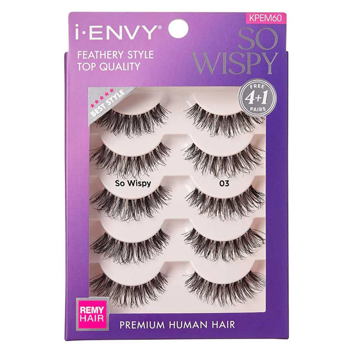 Kiss i-envy Remy Hair Eyelashes - SO WISPY MULTIPACK - Image 5