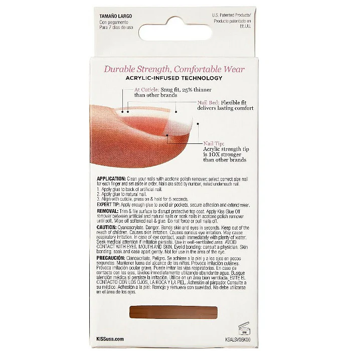 KISS PROFESSIONAL SALON ARCRYLIC FRENCH 28 NAILS - Image 2