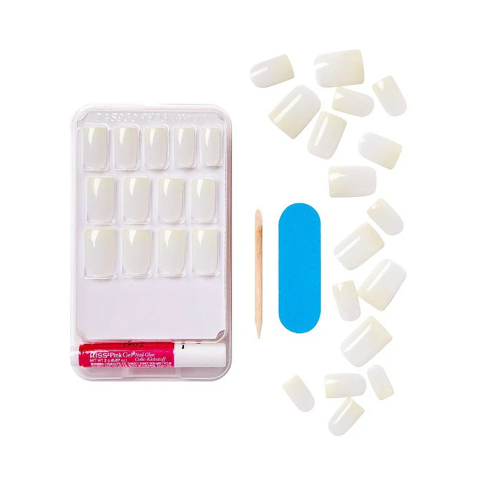 KISS Salon Acrylic Natural Nails 28pc - Euphoria - Image 3