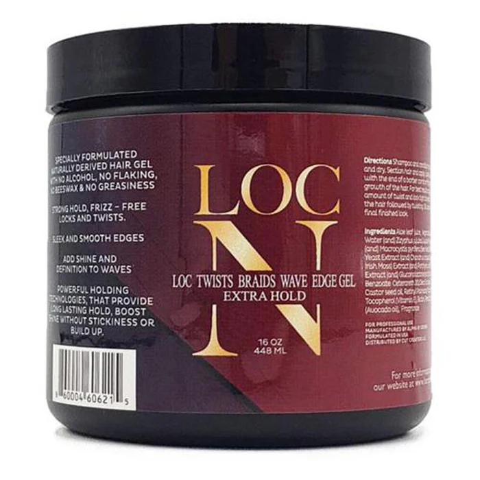 LOC N Twists Braids Wave Edge Gel 16oz - EXTRA HOLD - Image 2