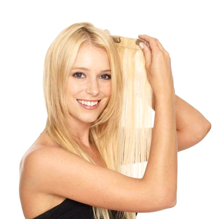 Lord & Cliff 100% Human Hair Remi Clip-In Extensions Weave - STRAIGHT 3 PCS 14/18" - Image 3