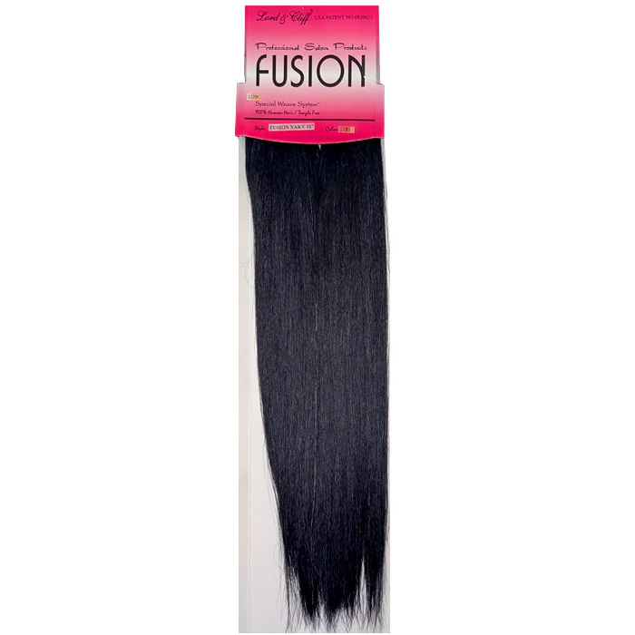 Lord & Cliff Fusion Glue Tip 100% Human Hair Extension Weave - YAKY 12/16/20"