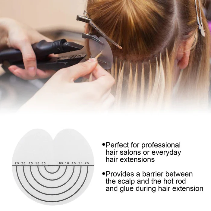Lord & Cliff Plastic Fusion Disk Heat Guards for Hair Extension - One Pack (10 PCS) - Image 4