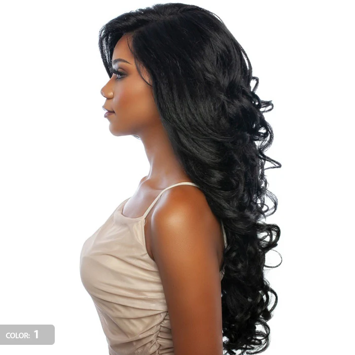 Mane Brown Sugar Skin Bond Lace Pre Cut Human Hair Blend 13x6 Lace Front Wig - BSSB208 GLUELESS 04 - Image 4