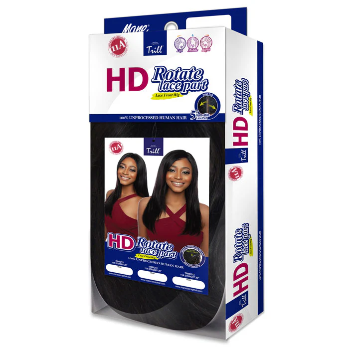 Mane Concept 100% Unprocessed Human Hair HD Lace Front Wig - 11A STRAIGHT 20 - Image 4