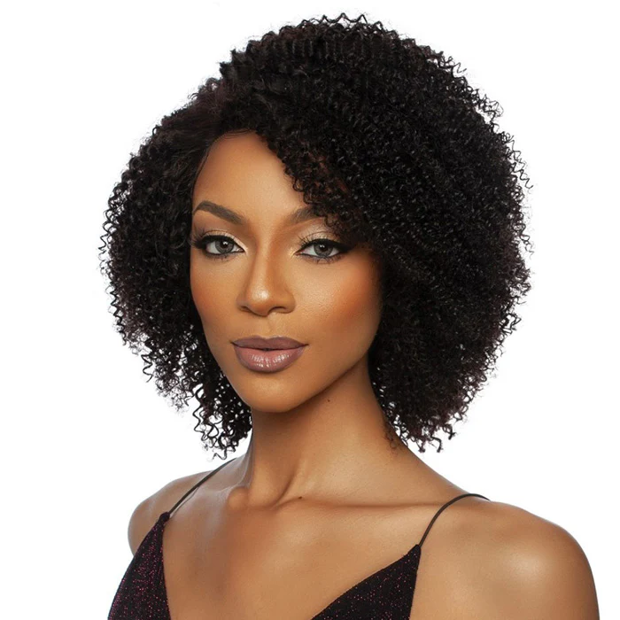 Mane Concept 100% Unprocessed Human Hair HD Lace Front Wig - 13A AFRO CURLY 14 - Image 6