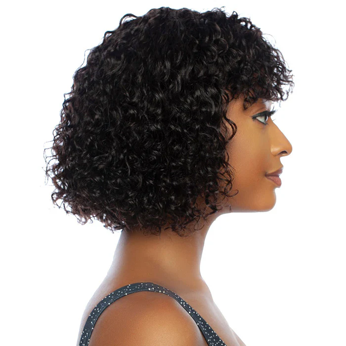 Mane Concept 11A Wet N Wavy Curl Full Bang Wig 12" - Image 4