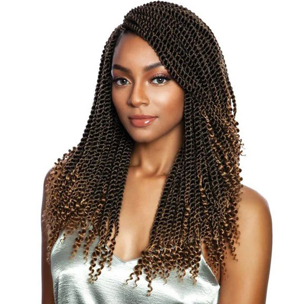 Mane Concept Afri Naptural Crochet Loop Pre-Stretched Braid - SB307 3X COILY ENDS SENEGAL TWIST 14" - Image 2