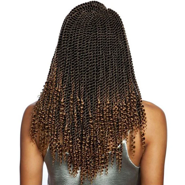 Mane Concept Afri Naptural Crochet Loop Pre-Stretched Braid - SB307 3X COILY ENDS SENEGAL TWIST 14" - Image 4