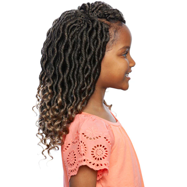 Mane Concept Afri Naptural Kids Locs Crochet Braid - KLOC01 NINI WAVY GODDESS LOCS 10" - Image 3