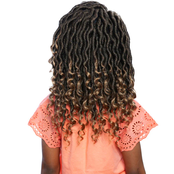 Mane Concept Afri Naptural Kids Locs Crochet Braid - KLOC01 NINI WAVY GODDESS LOCS 10" - Image 4