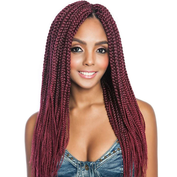 Mane Concept Afri Naptural Pre-Looped Crochet Braids - 3X PRE-STRETCHED BOX BRAID 20" - Image 2