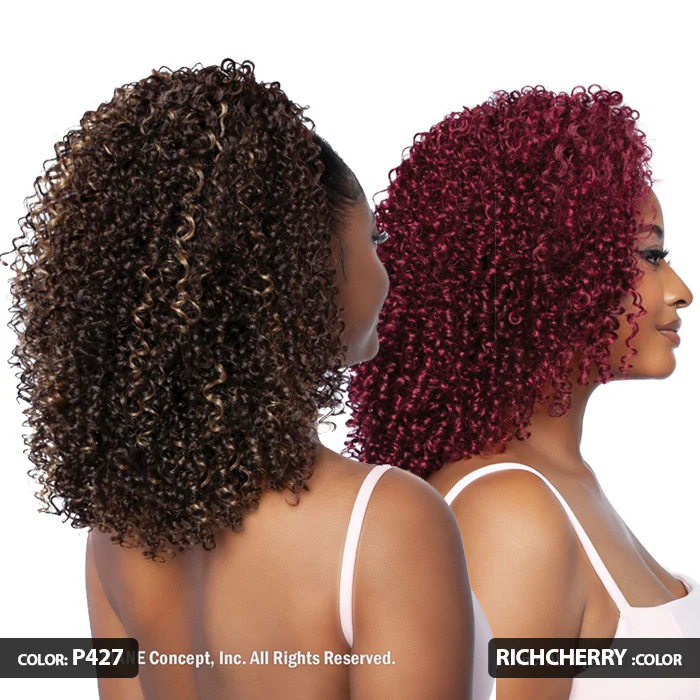 Mane Concept Brown Sugar Coat Human Hair Blend Half Wig - BSSC102 SUGAR 02 - Image 3
