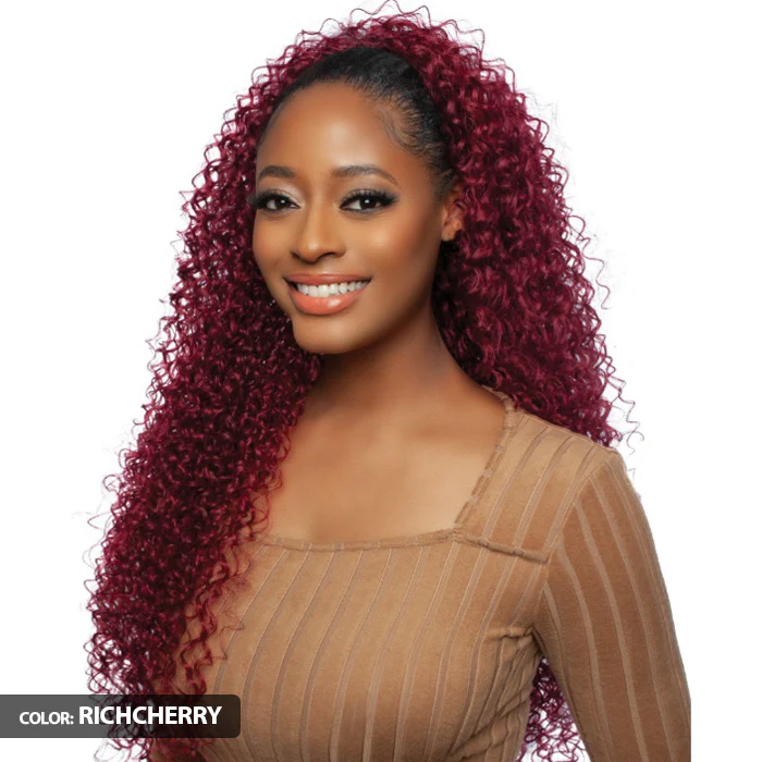 Mane Concept Brown Sugar Coat Human Hair Blend Half Wig - BSSC107 SUGAR 07 - Image 2